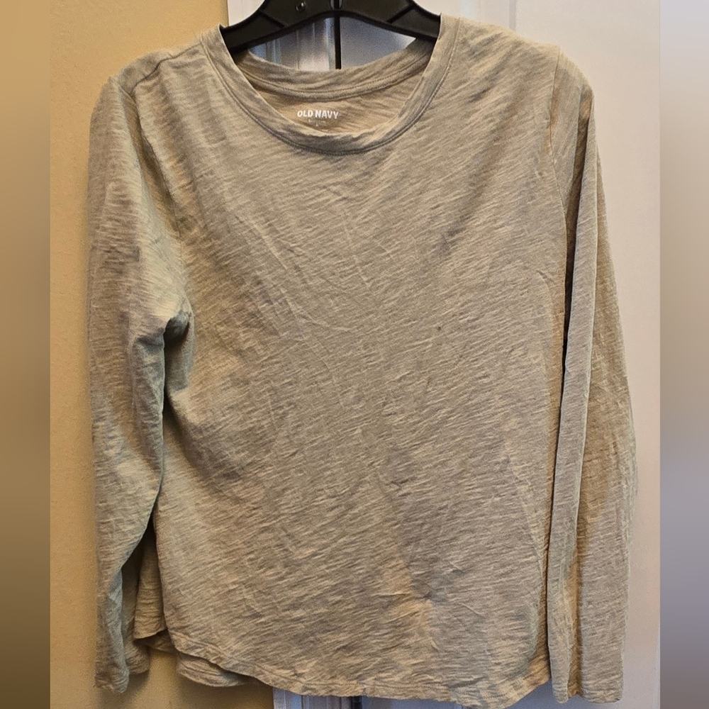 Old Navy Women's Green Long Sleeve Tee Size Medium